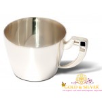 Серебряная Чашка для кофе и Блюдце 080318 , Gold & Silver Gold & Silver, Украина